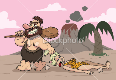 caveman and cavewoman